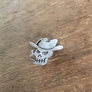 Vintage Oingo Boingo Smoking Cowboy Pin